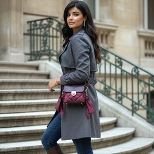 Z Spoke by Zac Posen Quilted Satin Bow Crossbody Bag NWT